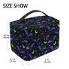 Goth Makeup Bag, Magic Gothic Galaxy Bat Makeup Organizer Bags Toiletry Bag Box Travel Cosmetic Bag Make Up Train Case for Women Teen Girl Ladies Skulls 219 view 2