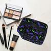 Goth Makeup Bag, Magic Gothic Galaxy Bat Makeup Organizer Bags Toiletry Bag Box Travel Cosmetic Bag Make Up Train Case for Women Teen Girl Ladies Skulls 219 view 3