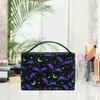 Goth Makeup Bag, Magic Gothic Galaxy Bat Makeup Organizer Bags Toiletry Bag Box Travel Cosmetic Bag Make Up Train Case for Women Teen Girl Ladies Skulls 219 view 4