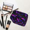 Goth Makeup Bag, Purple Bat Gothic Butterfly Makeup Organizer Bags Toiletry Bag Box Travel Cosmetic Bag Make Up Train Case for Women Teen Girl Ladies view 3