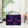 Goth Makeup Bag, Purple Bat Gothic Butterfly Makeup Organizer Bags Toiletry Bag Box Travel Cosmetic Bag Make Up Train Case for Women Teen Girl Ladies view 4