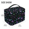 Makeup Bag, Crescents and Stars Makeup Organizer Bags Toiletry Bag Box Travel Cosmetic Bag Make Up Train Case for Women Teen Girl Ladies view 2