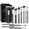 BEILI Makeup Brushes 12pcs Makeup Brushes Set with Holder Premium Synthetic Kabuki Foundation Brush Blending Blush Concealer Full Face Makeup Brushes Kit With Gift Box(Black) view 1