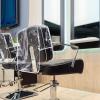 Hoolerry 4 Pcs White Edge Salon Chair Cover Clear Plastic Square Hairdressing Back Protectors for Fits Most Standard Back Reinforced Precision Stitched Covers to Prevent Damage Spa/Salon Chairs view 4