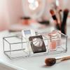 Amazing Abby - Glamour - 2-Pack Acrylic 3-Compartment Makeup Organizer, Transparent Plastic Lipstick Holder, Perfect Bathroom Vanity Storage Solution for Lipsticks, Nail Polishes, and More view 2