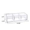 Amazing Abby - Glamour - 2-Pack Acrylic 3-Compartment Makeup Organizer, Transparent Plastic Lipstick Holder, Perfect Bathroom Vanity Storage Solution for Lipsticks, Nail Polishes, and More view 4