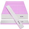 Nail Files for Acrylic Nails, 50pcs 80/80 Grit Nail Files Bulk Reusable Rough Coarse Square Jumbo Nail File Set 50pcs Manicure Pedicure Tools view 1