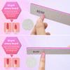 Nail Files for Acrylic Nails, 50pcs 80/80 Grit Nail Files Bulk Reusable Rough Coarse Square Jumbo Nail File Set 50pcs Manicure Pedicure Tools view 2