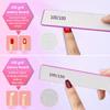 Nail Files for Acrylic Nails, 50pcs 80/80 Grit Nail Files Bulk Reusable Rough Coarse Square Jumbo Nail File Set 50pcs Manicure Pedicure Tools view 3