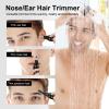 XOOMRSCP Nose Hair Trimmers for MenRechargeable Hair Trimmer 2 in 1 Painless Multifunctional Ear and Nose Hair Trimmer with IPX7 Waterproof Dual Edge Blades (Black) view 2