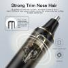 XOOMRSCP Nose Hair Trimmers for MenRechargeable Hair Trimmer 2 in 1 Painless Multifunctional Ear and Nose Hair Trimmer with IPX7 Waterproof Dual Edge Blades (Black) view 4