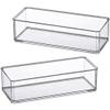 Amazing Abby - Glamour - 2-Pack Acrylic 1-Compartment Makeup Organizer, Transparent Plastic Lipstick Holder, Perfect Bathroom Vanity Storage Solution for Lipsticks, Nail Polishes, and More view 3
