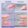 BTArtbox XCOATTIPS Natural Nail Tips Matte- Extra Short Almond Press On Nails Pink, Long Lasting Soft Gel Nails False Nail, Soak Off Acrylic Fake Nails Extensions for Nail Art DIY view 3