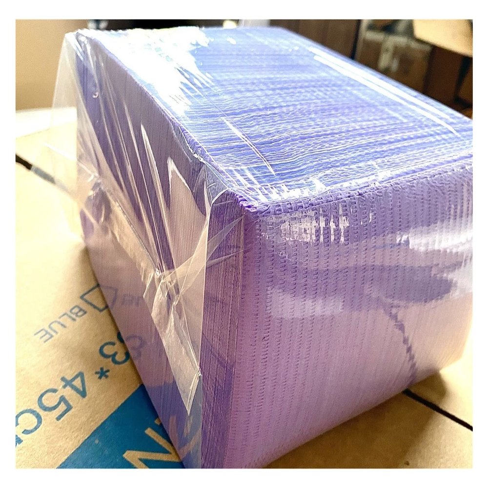125pcs Nail Art Paper Disposable Tattoo Clean Pad Table Cover Clean Patient Dental Napkins Beauty Bibs (Color : Purple)