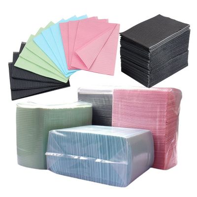 125/250/500PCS Disposable Tattoo Cleaning Pad Tattoo Tablecloth Cleaning Pad Patient Dental Napkin Tattoo Bib (Color : 500PCS Pink)