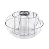 360 Rotating Makeup Organizer, Bathroom Makeup Carousel Spinning Holder Rack, Large Capacity Cosmetics Storage Box Vanity Shelf Countertop, Fits Makeup Brushes, Lipsticks, Transparent view 1