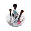 360 Rotating Makeup Organizer, Bathroom Makeup Carousel Spinning Holder Rack, Large Capacity Cosmetics Storage Box Vanity Shelf Countertop, Fits Makeup Brushes, Lipsticks, Transparent view 2