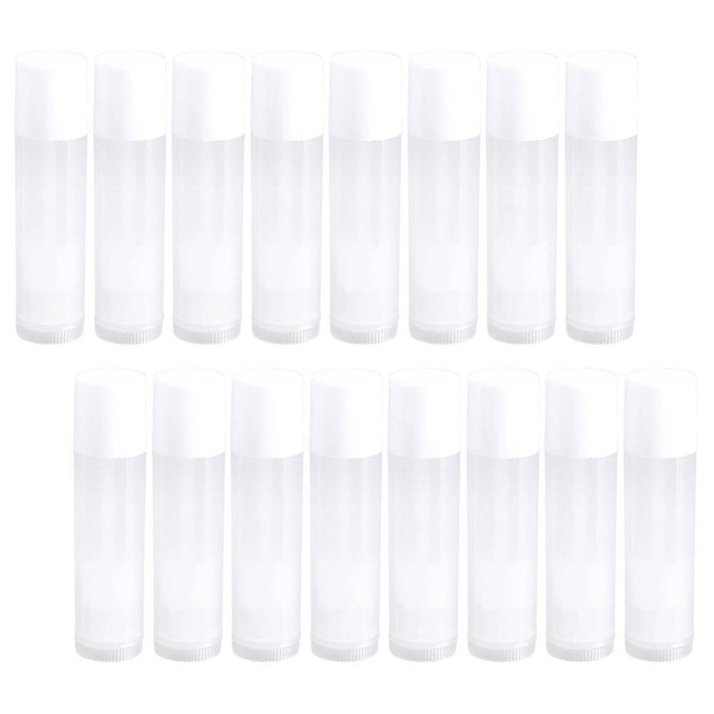 FOMIYES 100pcs Lip Balm Tubes Refillable Lipstick Containers for Diy Lip Balm and Lipstick Portable Empty Gloss Tubes Secure Cap for Travel and Home Use