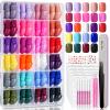 TsMADDTs Press on Nails, 720PCS Short Round Fake Nails with Glue, Files, Tweezer for Women DIY at Home view 1