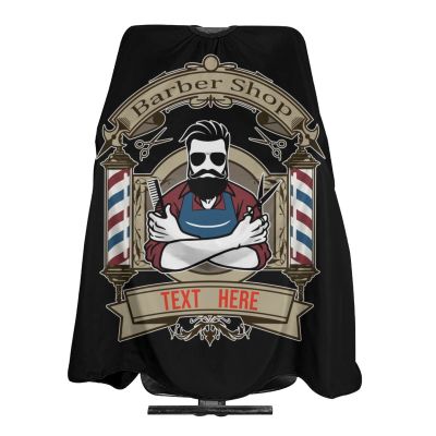 Custom Barber Cape Hairdresser Cape, Add Your Photo Text Logo Personalized Barber Salon Cape for Men, Customized Hair Cutting Cape for Home Salon Barbershop
