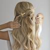2 PACK Chinese Sword Tassel Hair Accessories Sticks for Women Buns with Hair Gems Sword (Gold) view 3