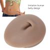 Silicone Belly 3D Model, Piercing Practice Acupuncture Display Soft Navel Model for Teaching, Navel Piercing Practice Model, Soft Navel Model (Deep Skin Color) view 2