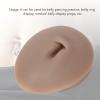 Silicone Belly 3D Model, Piercing Practice Acupuncture Display Soft Navel Model for Teaching, Navel Piercing Practice Model, Soft Navel Model (Deep Skin Color) view 3