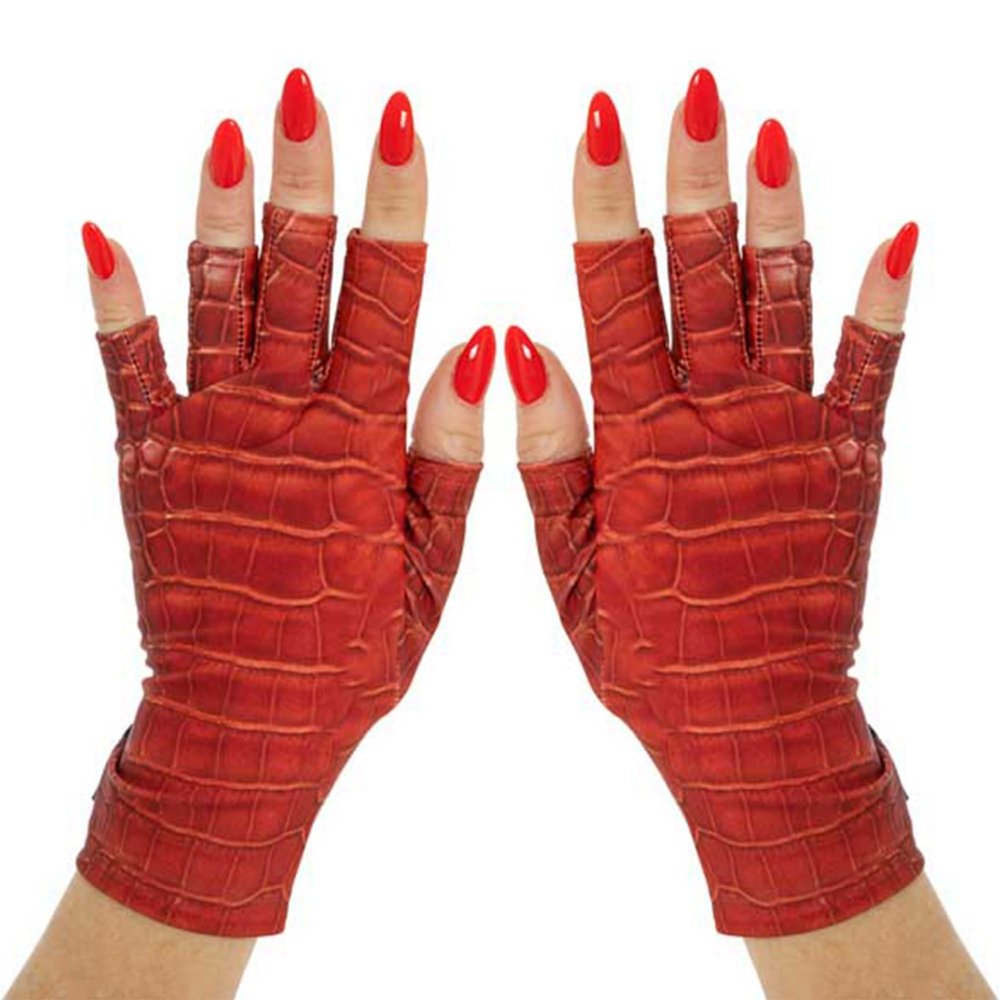 ManiGlovz - The ORIGINAL UPF 50+ UV Light Protective Nail Gloves | Gel Manicure and Anti UV Fingerless Gloves for Women | Can be Used as Sun Protection Gloves for Driving | Animal Instinct