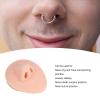 1 Piece Silicone Nose Model Soft Silicone Flexible Human Nose Rubber Nose With Model Body Parts Displays For Jewelry Display Teaching Tool (Light Skin Color) view 3