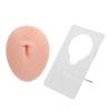 Silicone Belly 3D Model, Piercing Practice Acupuncture Display Soft Navel Model for Teaching, Navel Piercing Practice Model, Soft Navel Model (Light Skin Color) view 1