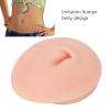Silicone Belly 3D Model, Piercing Practice Acupuncture Display Soft Navel Model for Teaching, Navel Piercing Practice Model, Soft Navel Model (Light Skin Color) view 2