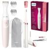 Philips Beauty Women's Bikini Trimmer and Precision Trimmer Special Edition Bundle, BRT387/90,Pink and White view 1