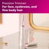 Philips Beauty Women's Bikini Trimmer and Precision Trimmer Special Edition Bundle, BRT387/90,Pink and White view 3