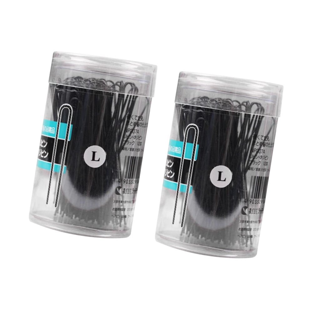 KALLORY 200pcs u Shaped Hair Clips for Women Corrugated Hair for Buns Updo Hairstyles Black for Daily Use and Special Occasions