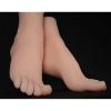 MUENG 1 Pair Silicone Fake Foot, Lifelike Soft Female Foot Mannequin with Simulated Bones for Display, Medicine, Painting Teaching,Bones Style view 1