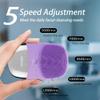 Facial Cleansing Brush, 3-in-1 Electric Silicone Face Scrubber, Vibrating Massager, IPX7 Waterproof, USB Rechargeble Pore Brush for Deep Cleanning, Blackhead Remover, Exfoliating (Purple) view 4