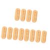 Beaupretty 12pcs Double-sided Boar Bristle Nail Brush Wooden Manicure Tool for Nail Art Hand and Foot Care Selection view 1