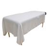Body Linen 10 Pack - Waffle Weave Massage Table Blankets Soft and Stylish 50/50 Polyester-Cotton Blend - 66 by 90 inches - White view 1