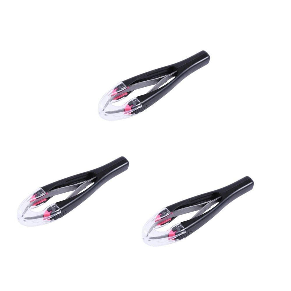 Beaupretty 3pcs Automatic Retractable Eyebrow Tweezers for Precision Grooming Smart Design Random Colors for Effortless Eyebrow Maintenance