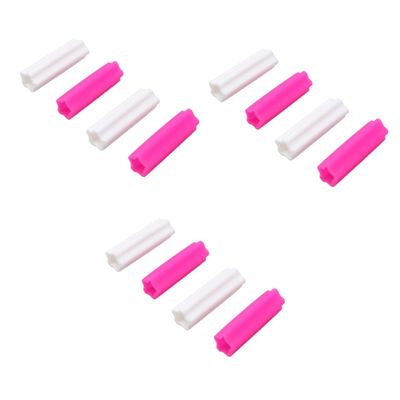 Beaupretty 12pcs Nipper Cap Protective Sleeve for Cuticle Scissors Manicure Pedicure Tools Dead Skin Scissor Covers Rose Red Reusable Design