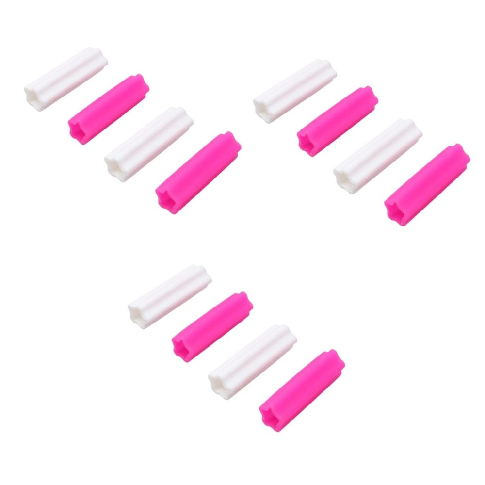 Beaupretty 12pcs Nipper Cap Protective Sleeve for Cuticle Scissors Manicure Pedicure Tools Dead Skin Scissor Covers Rose Red Reusable Design