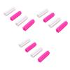 Beaupretty 12pcs Nipper Cap Protective Sleeve for Cuticle Scissors Manicure Pedicure Tools Dead Skin Scissor Covers Rose Red Reusable Design view 1