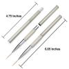 Beaute Galleria 1 Piece Kolinsky Sable Nail Art Liner Striping Brush, for Thin Fine Line Drawing, Detail Painting, Striping, Blending, One Stroke, Acrylic Nail Art Brush (Size: 22MM) view 4