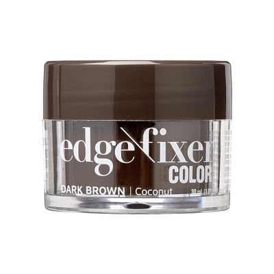 KISS COLORS & CARE Color Edge Fixer 1.01 oz. (30mL) Travel Size - Dark Brown, Hides Grays & Fills In Hairline, Moisturizing, No Flakes, 24 Hour Maximum Hold, Natural Results, Keep Edges In Check
