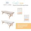 Comfort Plus Sized Extra Wide Massage Table Fitted Sheet Flannel Cotton. Fits Extra Wide (34-40 in) Massage Tables. Professional Quality. 100% Cotton - Natural view 2