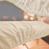 Comfort Plus Sized Extra Wide Massage Table Fitted Sheet Flannel Cotton. Fits Extra Wide (34-40 in) Massage Tables. Professional Quality. 100% Cotton - Natural view 3