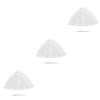 Beaupretty 3pcs Salon Dye Silicone Cap Hair Highlighting Reusable Set Frosting Tipping Dyeing Tool Hook for Professional Highlights view 1