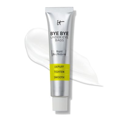 IT Cosmetics Bye Bye Under Eye Bags Treatment For Women & Men Temporary Eye Bag Reducer & Undereye Corrector Depuffs, Tightens, Smooths & Reduces Look of Wrinkles & Fine Lines - 0.5 Fl. Oz