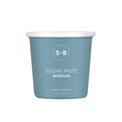 SUGARED + BRONZED Sugar Paste, Medium Consistency, Sugar Wax for Body Hair Removal on Soft or Fine Hair, Natural Sugar Waxing Paste, Suitable for All Skin Types, Vegan, Cruelty Free, 35 Fl Oz