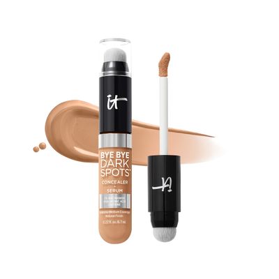 IT Cosmetics Bye Bye Dark Spots Concealer + Brightening Serum 2% Niacinamide, Hyaluronic Acid & Caffeine - Medium Coverage, Natural Finish, All Skin Types 30 Medium Cool, 0.22 fl. oz